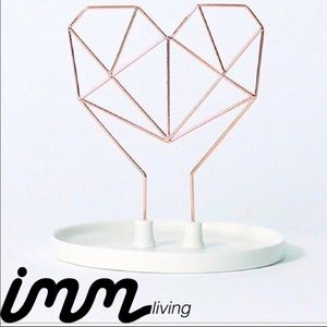 NWT | Coxet Wire Heart Ceramic Jewelry Holder